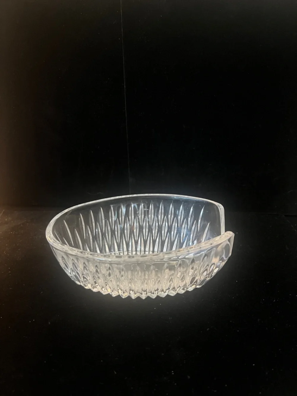 Princess House-Lead Crystal Spoon & Fork holder